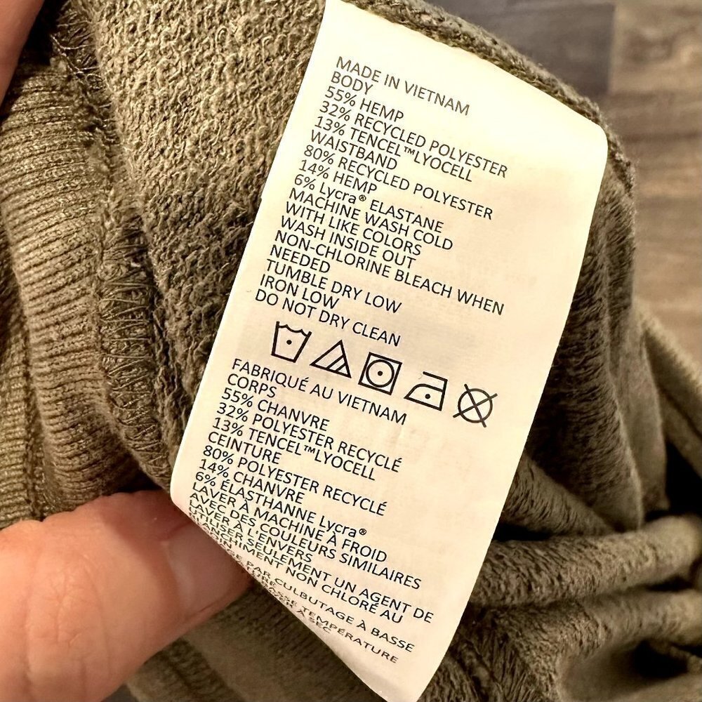 NWT Prana Cozy Up Ankle Jogger Sweatpant in Sage Camo - Size Extra Large - Picture 7 of 14